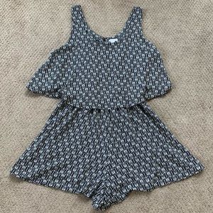 Womens Patterned Romper